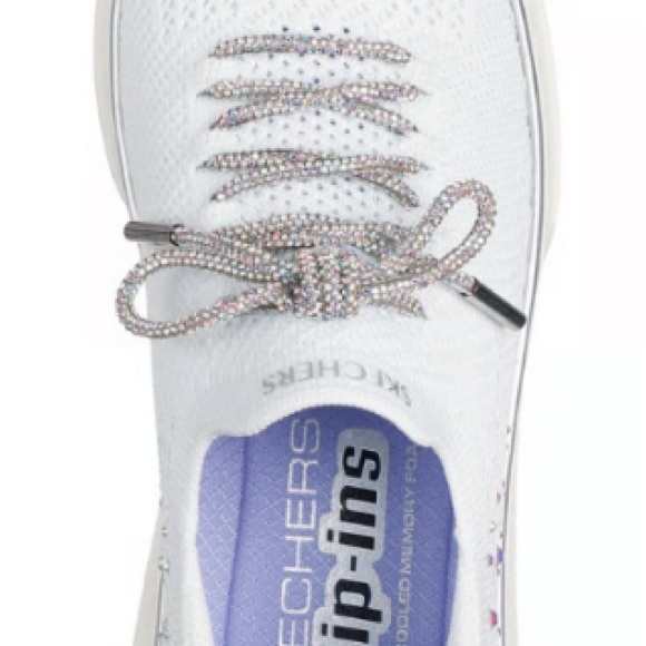 Skechers White Sneakers with Shimmery Laces - Great for a Bride-nonnegotiable - Picture 4 of 9